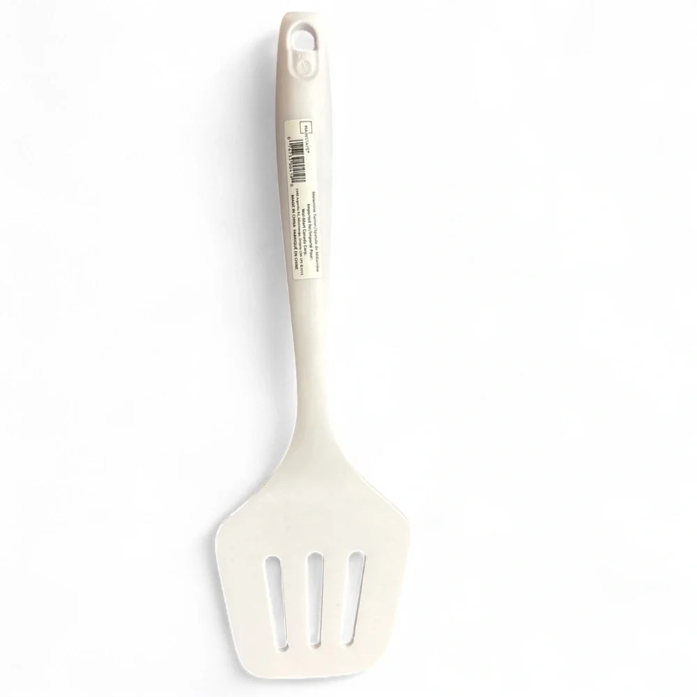 Basic Melamine Slotted Turner/Spatula, 11.25 inch, White 2015
